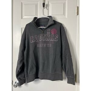 Jansport Aquinas College Saints 1/4 Zip Sweatshirt Sz: Large